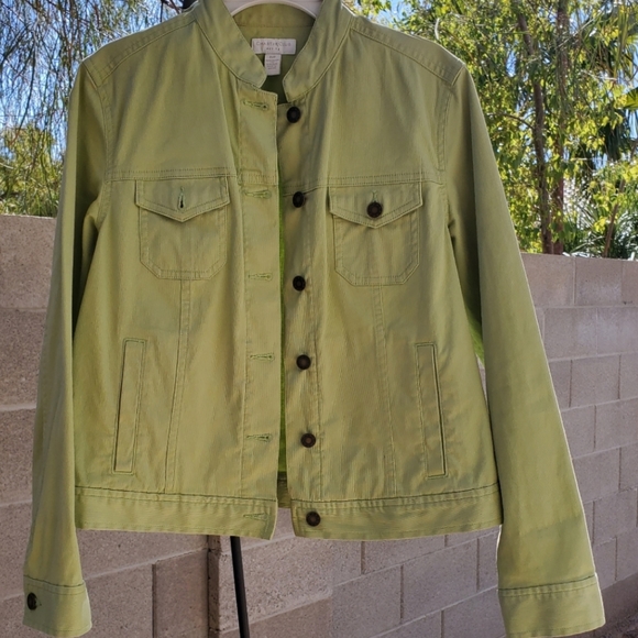 Charter Club Fine Corduroy Mint Green Light Jacket Blazer Sz Petite Sz 2-4 - Picture 9 of 12